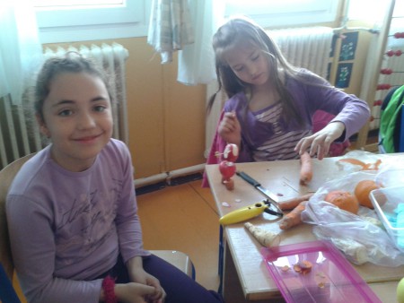 Zöldségszobrot faragtunk